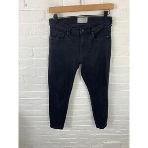 Everlane Women's Mid Rise Skinny Leg Ankle Jeans Denim Black Size 27